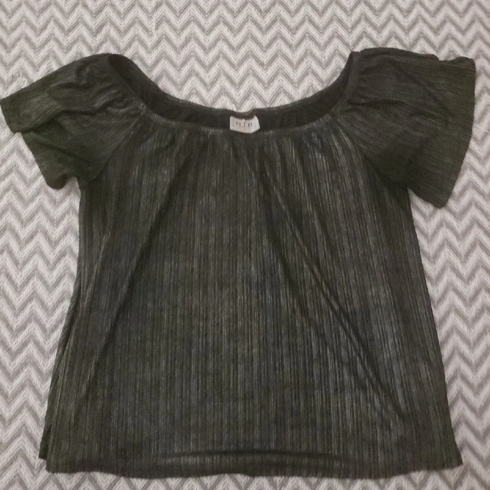 Shimmery Black Top - Picture 1 of 4